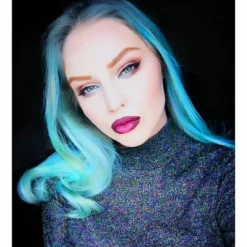 Amplified Manic Panic Semi Permanent Hair Colour EU Formula - Atomic Turquoise | Vegan & Cruelty-Free | Long-Lasting Vibrant Hair Dye 11 Amplified Manic Panic Semi Permanent Hair Colour EU Formula - Atomic Turquoise