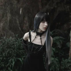 Punk Rave Noche Sleeves With Choker - Fishnet Accessories