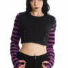 Banned Apparel Ladies Banned Lycoris Top - Black & Purple