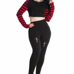 Banned Apparel Ladies Banned Lycoris Top - Black & Red