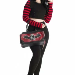 Banned Apparel Ladies Banned Lycoris Top - Black & Red