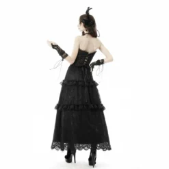 Dark In Love Seductress Lace Up Gloves Accessories