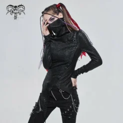 Ladies Devil Fashion Claudette Turtleneck Top