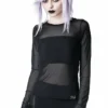 Killstar Bytes Mesh Top Ladies