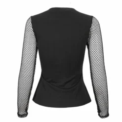 Ladies Devil Fashion Athena Long Sleeve Fishnet Top