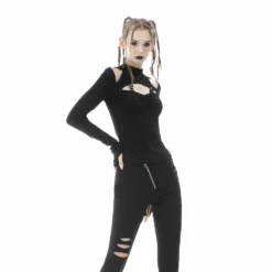 Dark In Love Alice Cold Shoulder Top Ladies