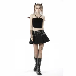 New Arrivals Dark In Love Muriel Pleated Mini Skirt