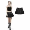 New Arrivals Dark In Love Muriel Pleated Mini Skirt