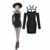 Ladies Dark In Love Mattie Bodycon Mini Dress