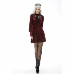 Dark In Love Alfreda Dress Burgundy Ladies
