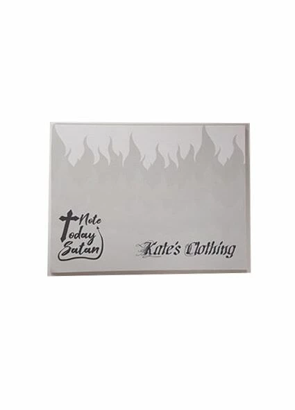 None Homeware Kate's Clothing Note Today Satan Sticky Notes - Fun & Motivational Stationery 3 None Homeware Kate's Clothing Note Today Satan Sticky Notes