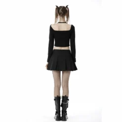 New Arrivals Dark In Love Muriel Pleated Mini Skirt