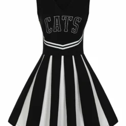 Collectif Team Cats Cheerleader Skater Dress