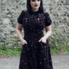 Ladies Collectif Peta Spooky Velvet Swing Dress