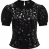 Collectif Peta Spooky Velvet Top