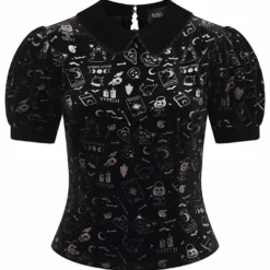 Collectif Peta Spooky Velvet Top