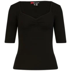Ladies Hell Bunny Plus Size Philippa Top