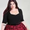 Ladies Hell Bunny Plus Size Philippa Top
