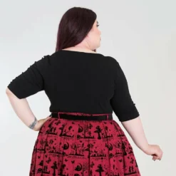 Ladies Hell Bunny Plus Size Philippa Top