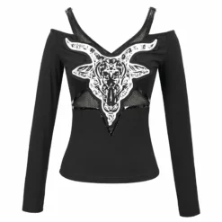 Ladies Devil Fashion Ezra Long Sleeve Top