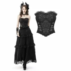 Dark In Love Delilah Corset Top Ladies