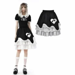 Dark In Love Prairie Frill Skirt