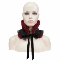 Accessories Devil Fashion Alvar Scarf Black & Burgundy