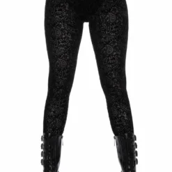 Ladies Killstar Althea's Evil Velvet Leggings