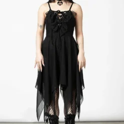 Ladies Killstar Anshee Lace Up Dress