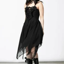 Ladies Killstar Anshee Lace Up Dress