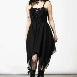 Ladies Killstar Anshee Lace Up Dress