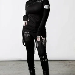 Ladies Killstar Arch Angelz Masked Top