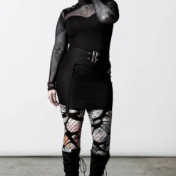 Ladies Killstar Arch Enemies Fishnet Top