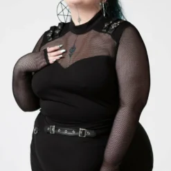 Ladies Killstar Arch Enemies Fishnet Top