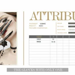 Devil Fashion Gothic Glove