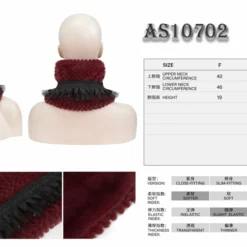 Accessories Devil Fashion Alvar Scarf Black & Burgundy