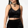 Killstar Ataraxia Velvet Top Ladies