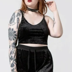 Killstar Ataraxia Velvet Top Ladies