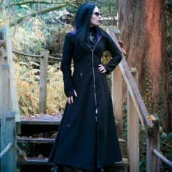 Necessary Evil Purple Lined Selene Coat