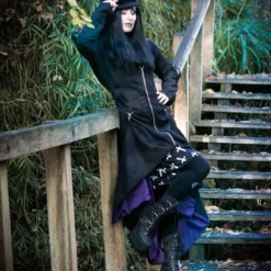 Necessary Evil Purple Lined Selene Coat