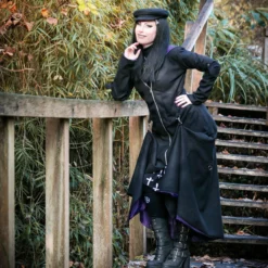 Necessary Evil Purple Lined Selene Coat