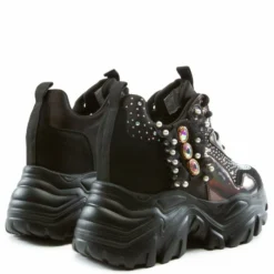 Anthony Wang Watermelon-02 Hidden Heel Sneakers - Pewter