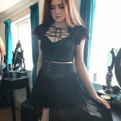 Necessary Evil Camazotz Mesh Bat Wing Effect Train Belt Accessories