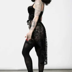 Plus Sizes Killstar Be Veiled Lace Basque