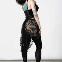 Plus Sizes Killstar Be Veiled Lace Basque