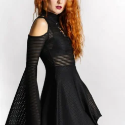 Killstar Between The Lines Skater Dress