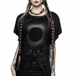 Ladies Killstar Black Sun Tunic Dress