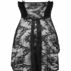 Plus Sizes Killstar Be Veiled Lace Basque