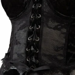 Plus Sizes Killstar Be Veiled Lace Basque