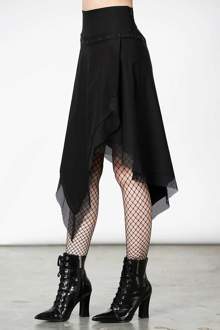 Killstar Catryna Asymmetric Skirt - Gothic Women's Fashion Skirt 4 Killstar Catryna Asymmetric Skirt